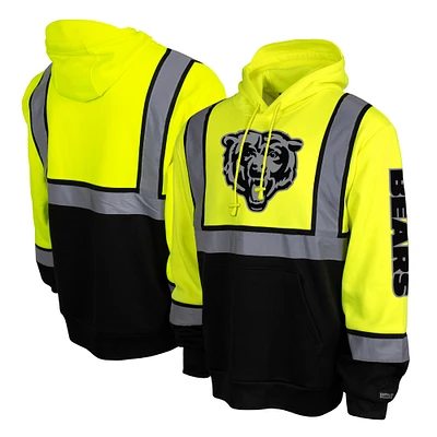 Men's Yellow Chicago Bears High-Visibility Safety Hooded Sweatshirt