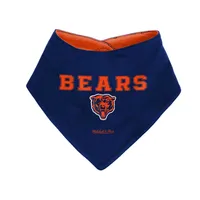 Newborn & Infant Mitchell Ness Navy/Orange Chicago Bears Throwback Bodysuit Bib Booties Set