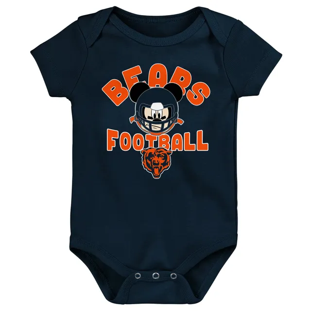 NFL Chicago Bears Baby Girls Long Sleeve Bodysuits - 0-3mo