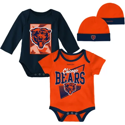 Detroit Tigers Newborn & Infant Minor League Player Three-Pack Bodysuit Set  - Orange/Navy/White