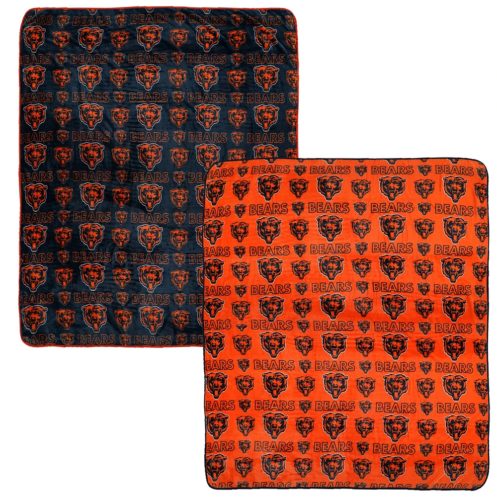 Ensemble de couvertures Pegasus Chicago Bears 60" x 70" Home & Away deux pièces