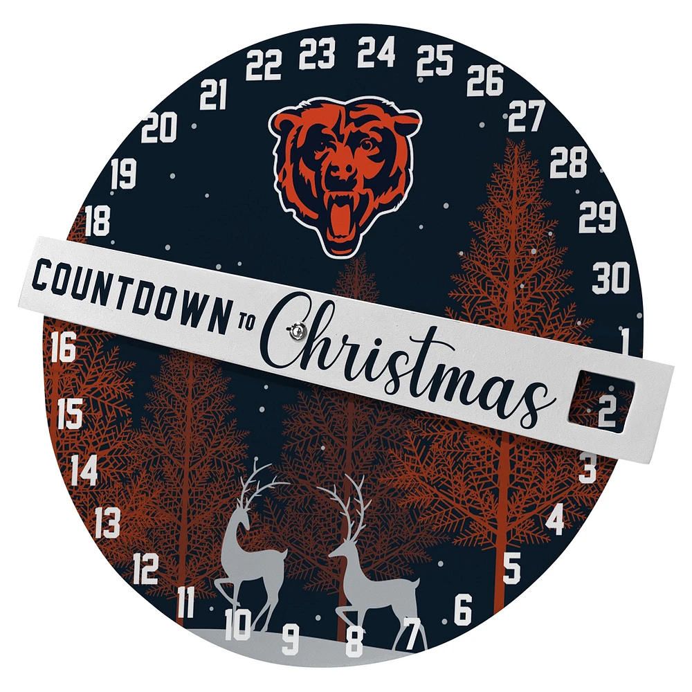 Pegasus Chicago Bears Compte à rebours jusqu’au panneau mural de Noël