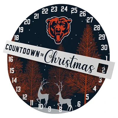 Pegasus Chicago Bears Countdown to Christmas Wall Sign