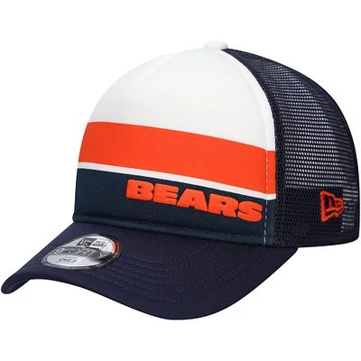 Preschool New Era Navy Chicago Bears Sport Night Color Block 9FORTY A-Frame Trucker Adjustable Hat