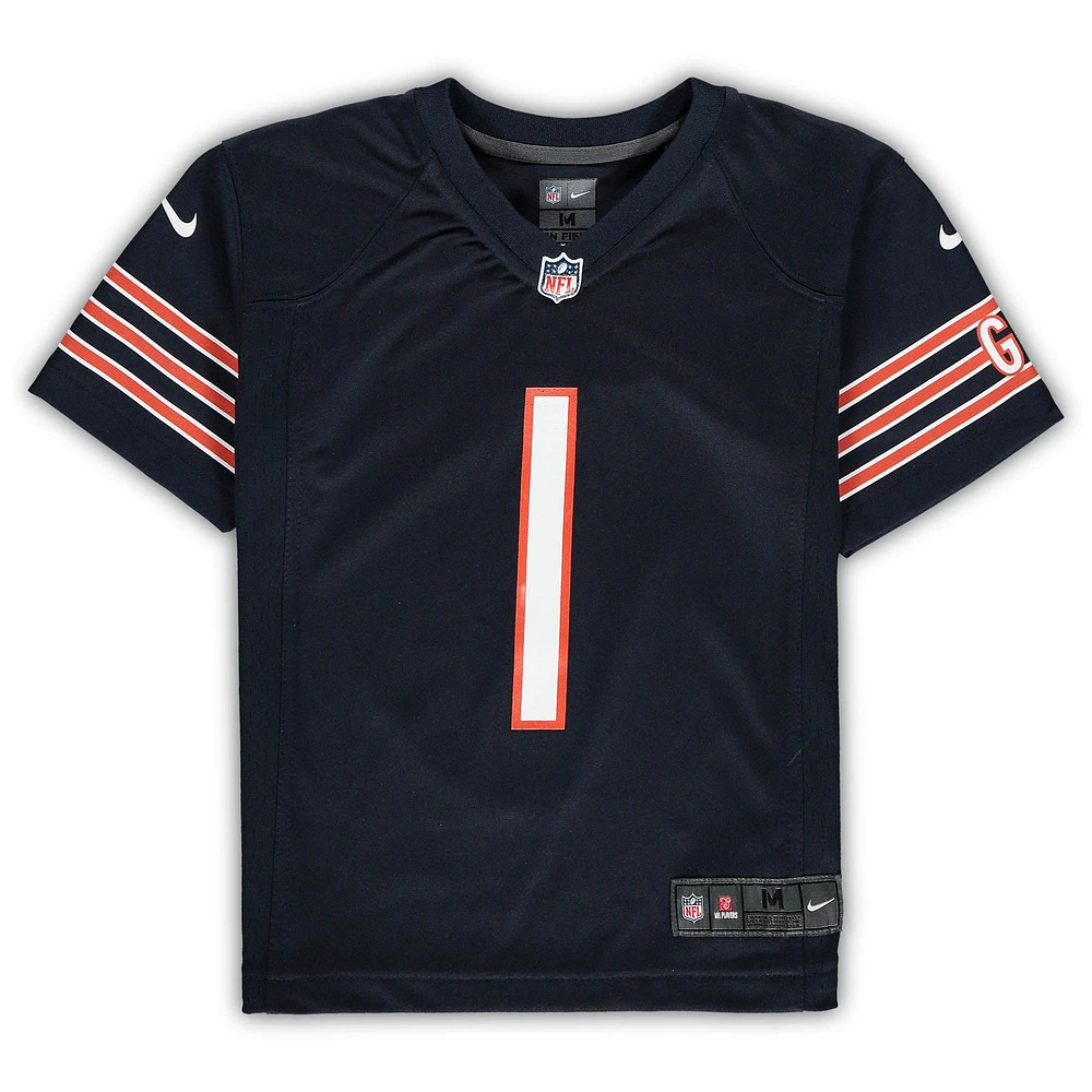 Preschool Nike Justin Fields Navy Chicago Bears Game Jersey