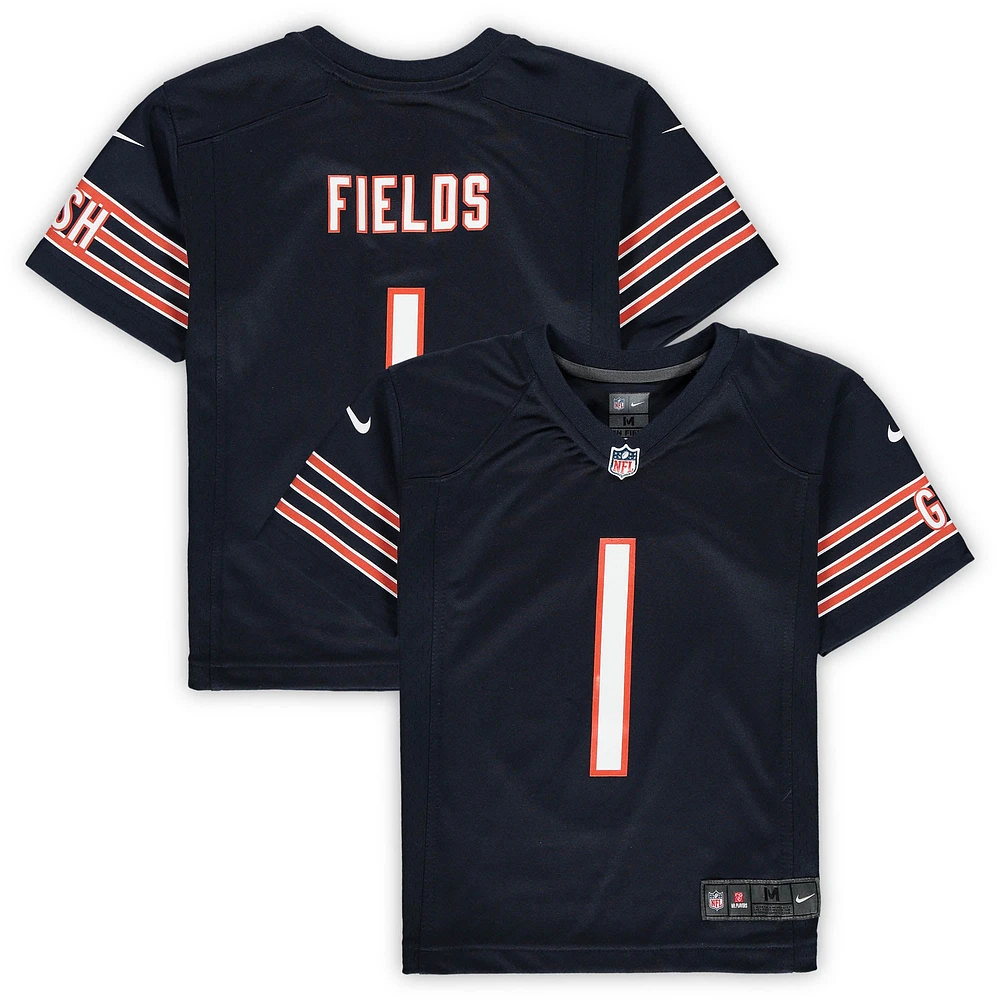 Preschool Nike Justin Fields Navy Chicago Bears Game Jersey