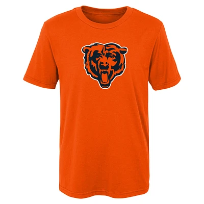 T-shirt préscolaire Orange Chicago Bears Primary Logo