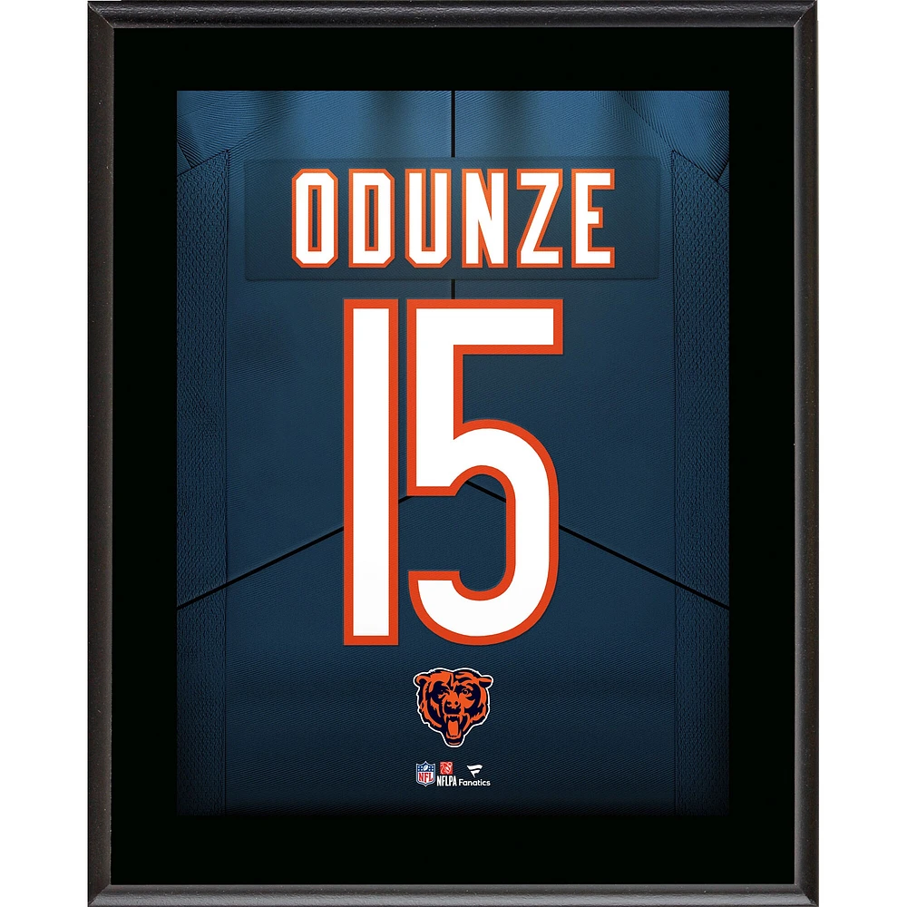 Rome Odunze Chicago Bears 10.5" x 13" Jersey Number Sublimated Player Plaque