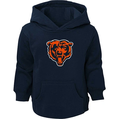 Sweat à capuche bleu marine avec logo Chicago Bears pour tout-petit