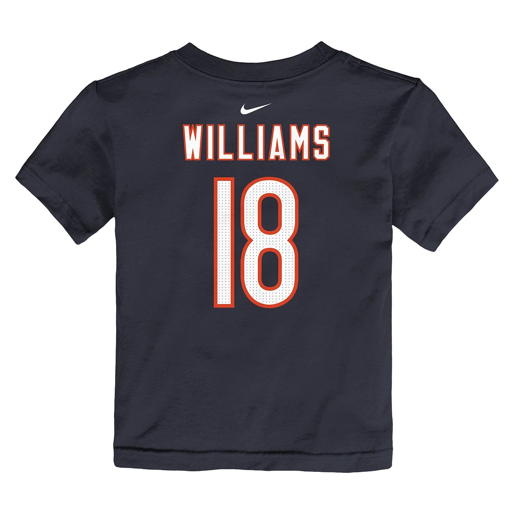 Toddler Nike Caleb Williams Navy Chicago Bears Player Name & Number T-Shirt