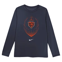 Toddler Nike Navy Chicago Bears Legend Icon Long Sleeve T-Shirt