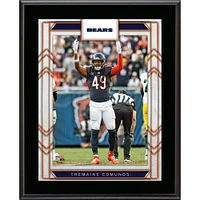 Plaque sublimée du joueur Tremaine Edmunds Chicago Bears 10,5" x 13"
