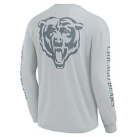 T-shirt unisexe à manches longues Fanatics gris Chicago Bears Elements Strive