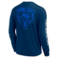 Unisex Fanatics  Navy Chicago Bears Elements Strive Long Sleeve T-Shirt