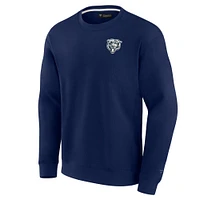 Unisex Fanatics Navy Chicago Bears Elements Super Soft Pullover Sweatshirt