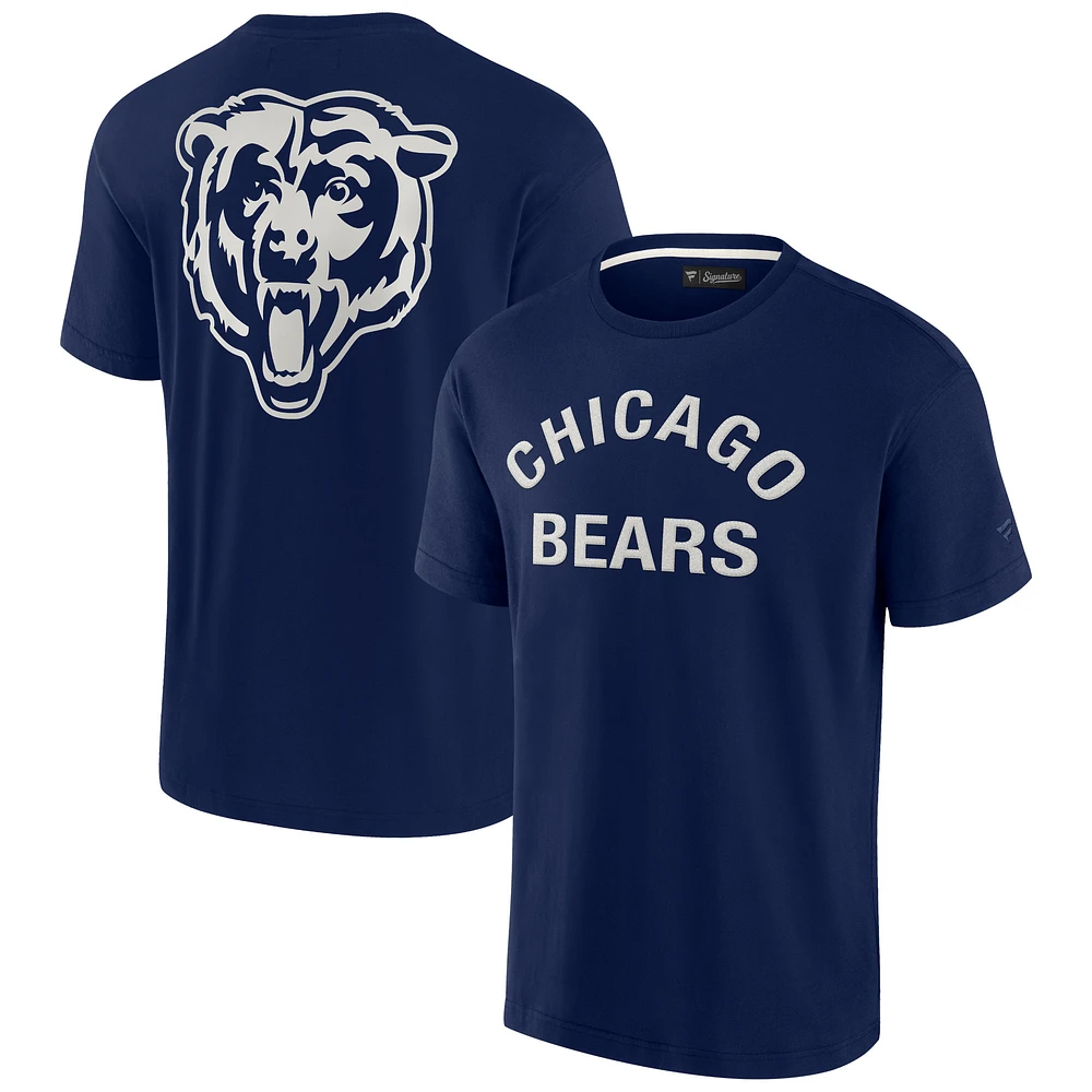 T-shirt unisexe Fanatics Navy Chicago Bears Elements super doux à manches courtes