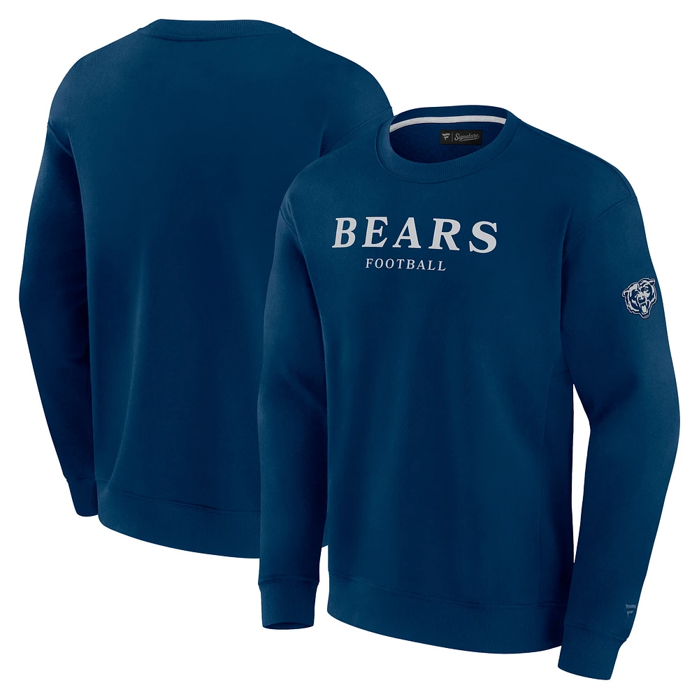 Unisex Fanatics  Navy Chicago Bears Elements Unlimited Fleece Pullover Sweatshirt