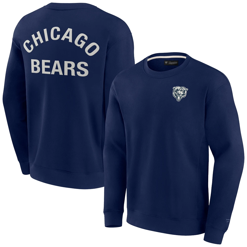 Sweat-shirt unisexe fanatiques bleu marine Chicago Bears super doux