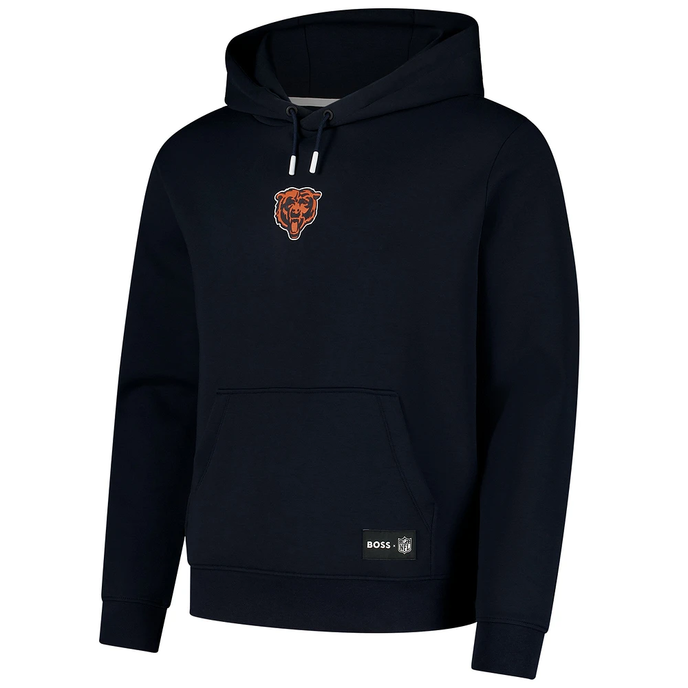 Unisex Hugo Boss Navy Chicago Bears Woodson Tri-Blend Hoodie