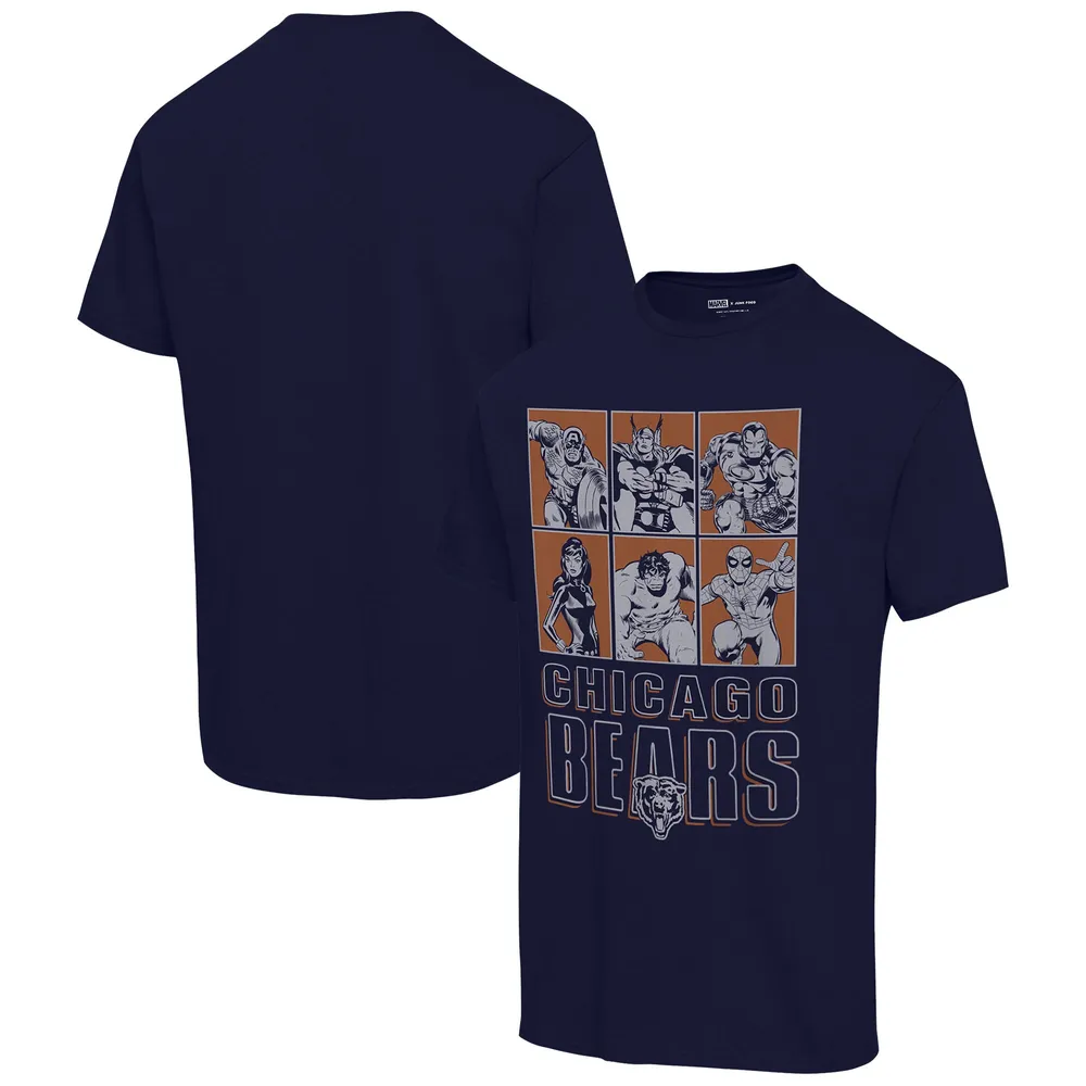 Chicago Bears Junk Food Heavyweight Thermal Long Sleeve T-Shirt - Navy