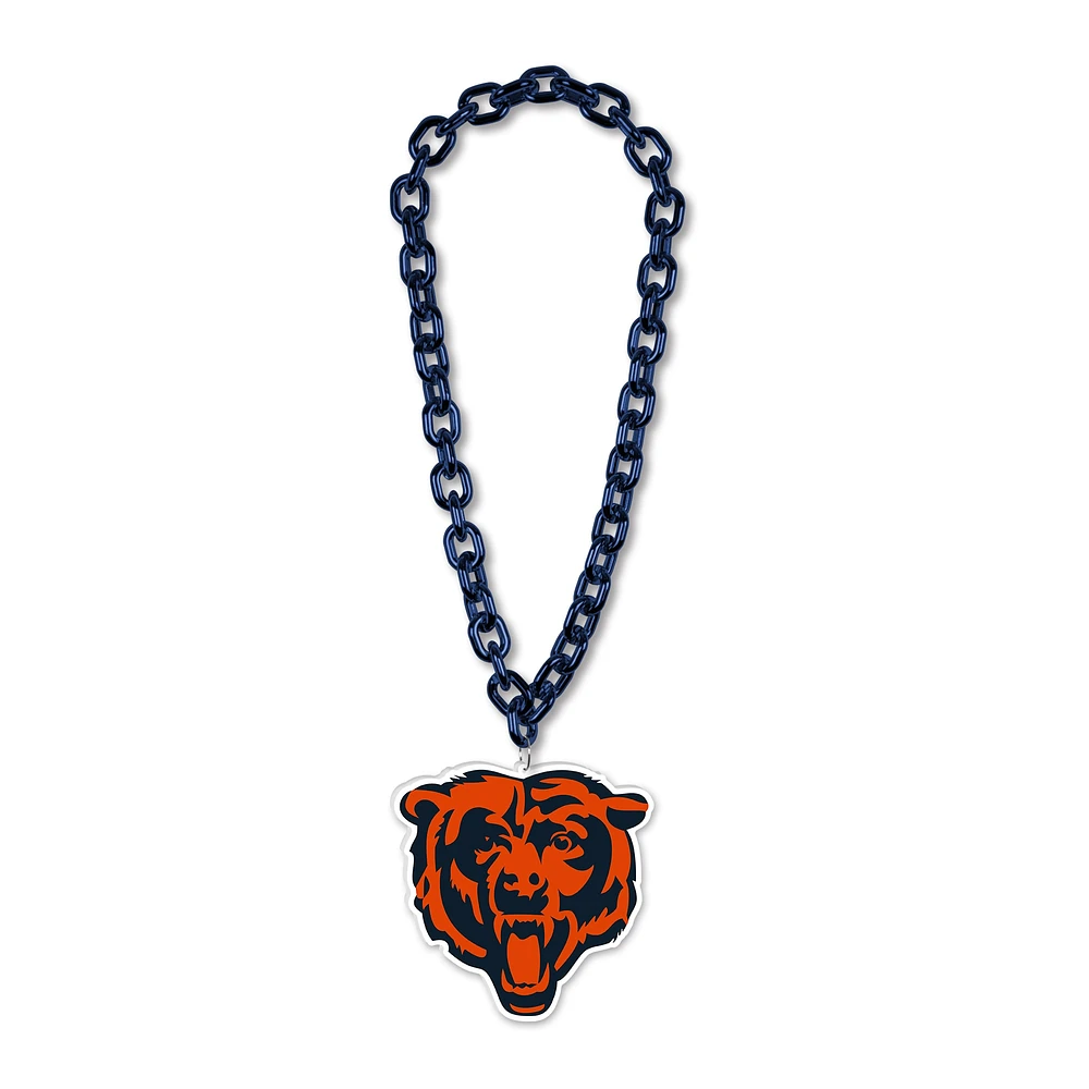 WinCraft Chicago Bears Collier en plastique avec logo à grande chaîne