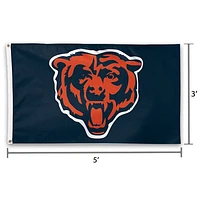 WinCraft Chicago Bears Deluxe Drapeau avec logo 3 pi x 5 pi