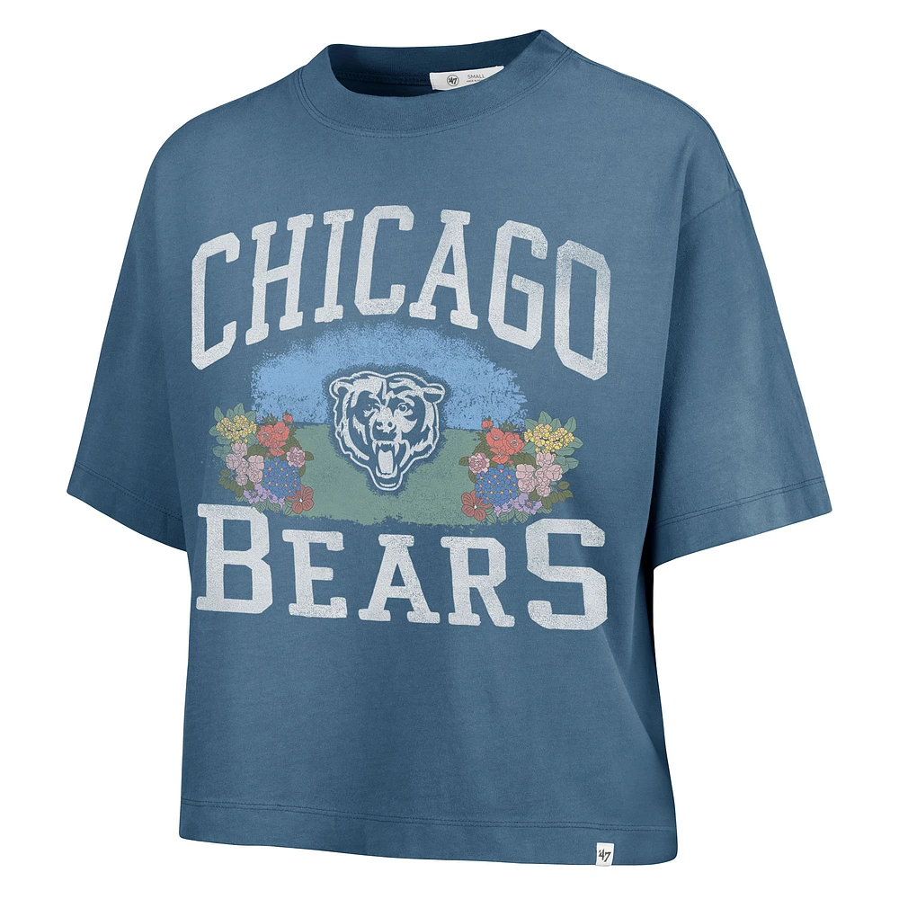 T-shirt court Florentina Montauk '47 Mineral Blue pour femme des Chicago Bears