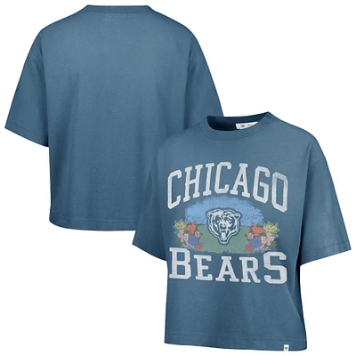 T-shirt court Florentina Montauk '47 Mineral Blue pour femme des Chicago Bears