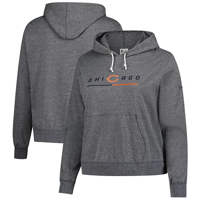 Women's Nike  Heather Charcoal Chicago Bears Vintage Pullover Hoodie