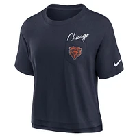 Women's Nike  Navy Chicago Bears Performance Pocket T-Shirt