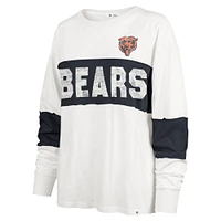 T-shirt à manches longues '47 Natural Chicago Bears Clubhouse Pride Taylor pour femmes