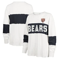 Women's '47 Cream Chicago Bears Clubhouse Pride Taylor Long Sleeve T-Shirt