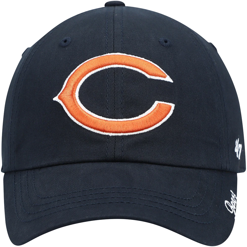 Casquette réglable pour femme Chicago Bears Miata Clean Up '47 bleu marine