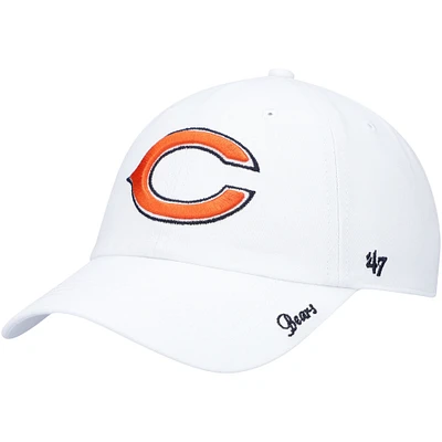Women's '47 White Chicago Bears Miata Clean Up Logo Adjustable Hat
