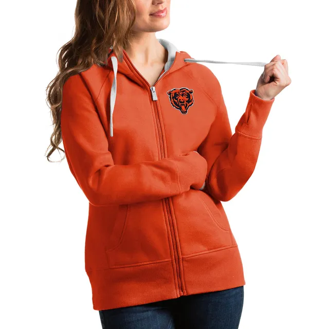 Chicago Bears Fanatics Branded Women's End Around Lightweight Raglan  Full-Zip Hoodie Jacket - Navy/Orange