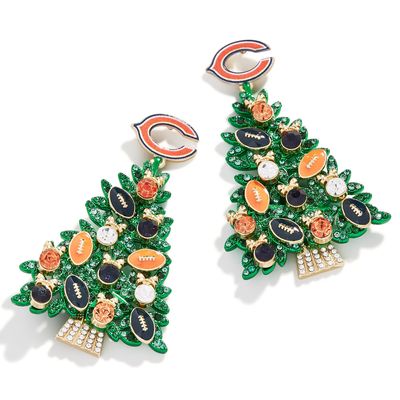 Women's BaubleBar Chicago Bears Tree Earrings