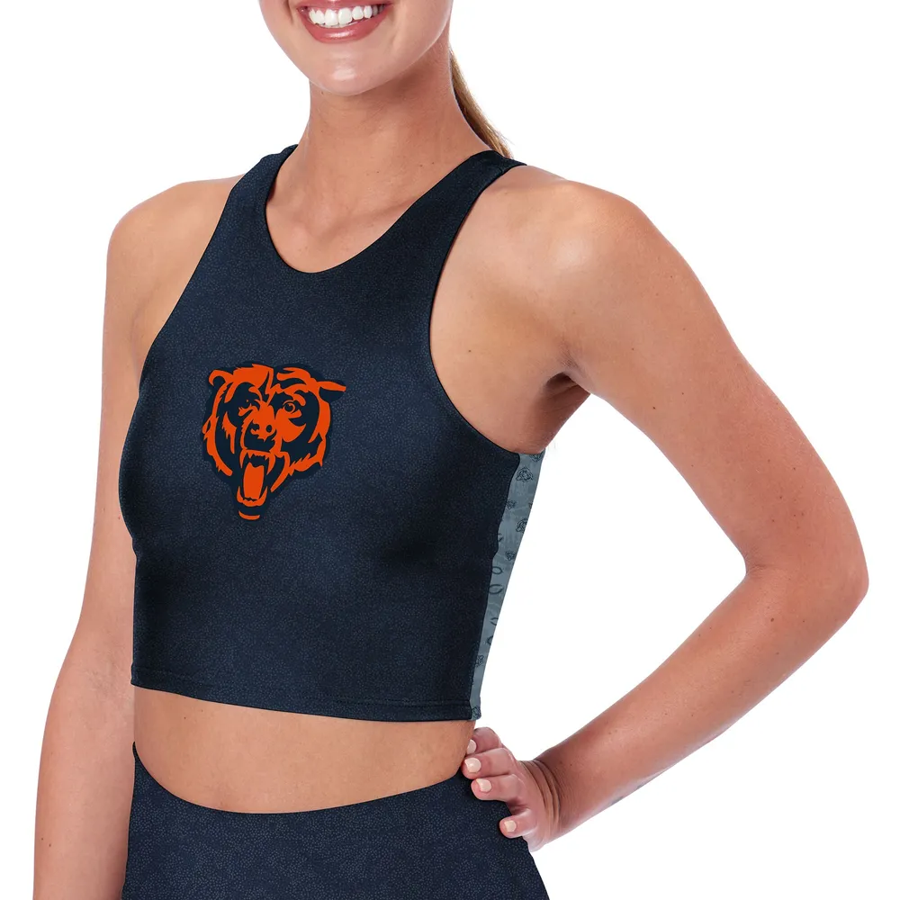 Women's Certo Navy Chicago Bears Cropped T-Shirt Size: Extra Small