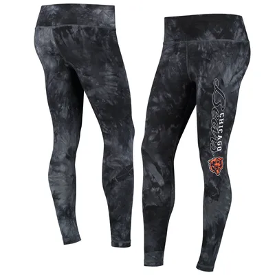 Chicago Bears Concepts Sport Women's Burst Tie Dye Leggings - Black