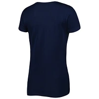 Ensemble de nuit t-shirt et pantalon Concepts Sport pour femmes, bleu marine/orange, badge des Chicago Bears