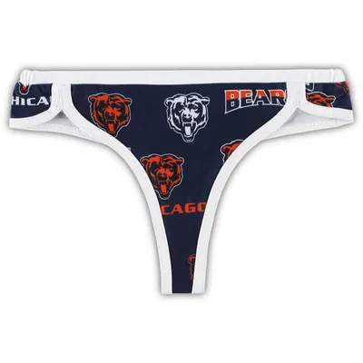 Chicago Bears Concepts Sport Women's Breakthrough Knit Thong - Navy/White