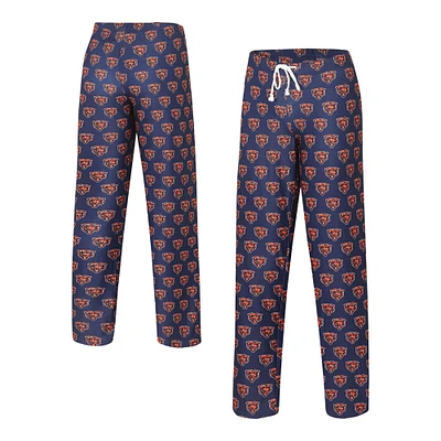 Pantalon de nuit à imprimé sur l'ensemble Chicago Bears Gauge Concepts Sport pour femme, bleu marine