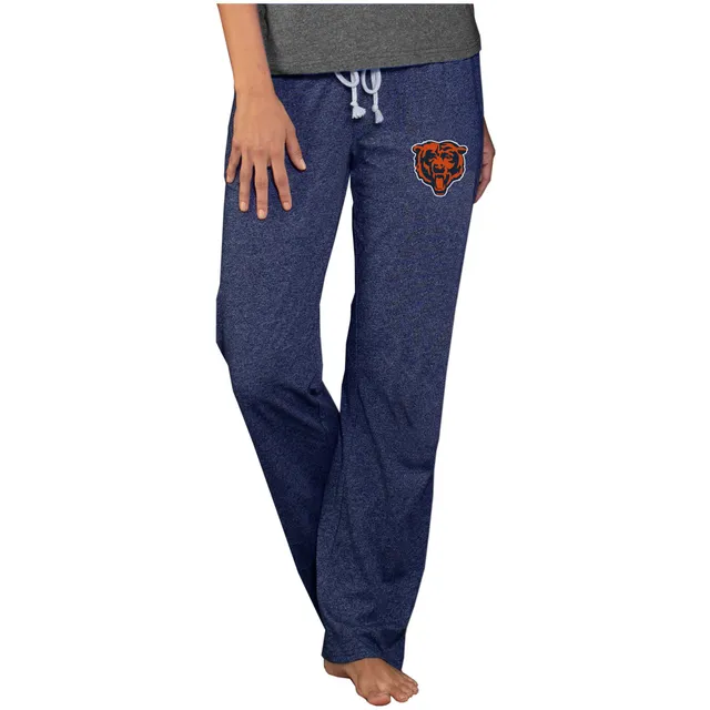 Lids Chicago Bears Concepts Sport Women's Breakthrough AOP Knit Split Pants  - Navy/Orange