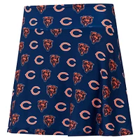 Women's Concepts Sport Navy Chicago Bears Record Allover Print Knit Sleep Skort