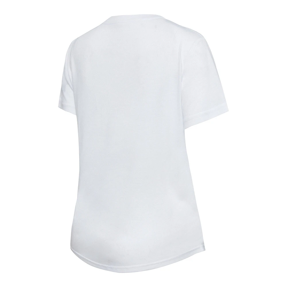 Ensemble haut à manches courtes et leggings Concepts Sport blanc/anthracite des Chicago Bears Sonata pour femme