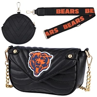 Sac à bandoulière en cuir végétalien Cuce Chicago Bears pour femme