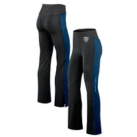 Women's Fanatics Black Chicago Bears Studio Fitted Flared Leggings