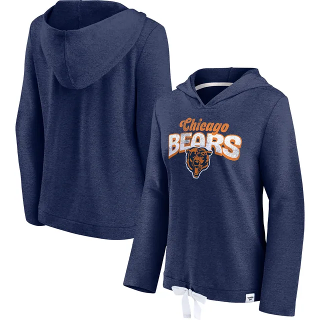 Lids Chicago Bears Fanatics Branded Women's First Team Flowy Cropped  Pullover Hoodie - Heather Navy