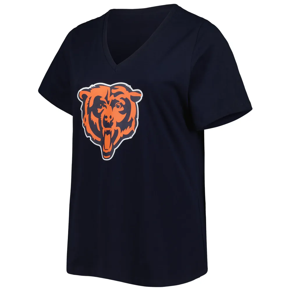 NFL Chicago Bears Short Sleeve V-Neck Plus Size T-Shirt - 1X