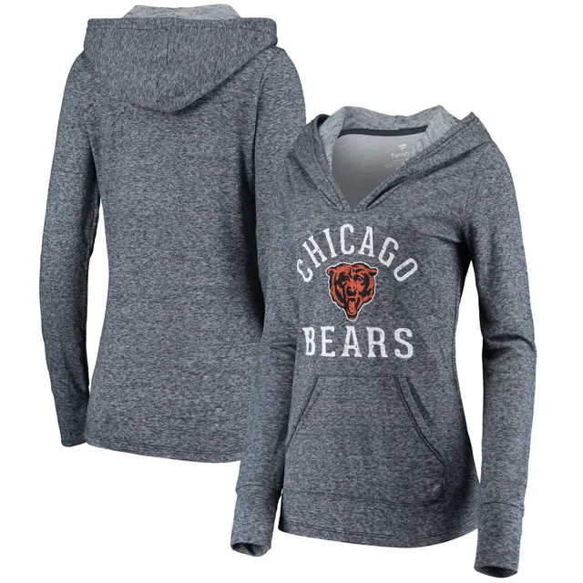 Chicago Bears Antigua Women's Bear Head Victory Full-Zip Hoodie - Orange