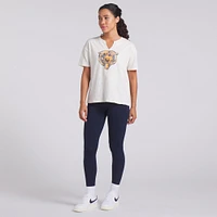 T-shirt boxy flammé Fanatics crème pour femme, motif Chicago Bears, Trick Play